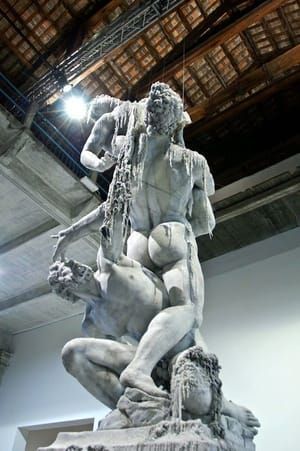 Artwork Title: Untitled; Reproduction of Giovanni Bologna’s The Rape of the Sabine Women