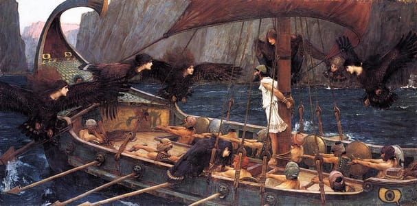 Artwork Title: Ulysses and the Sirens