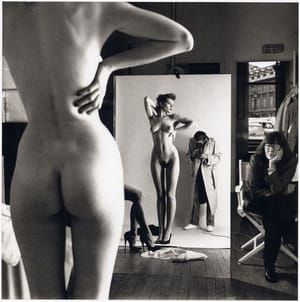 Artwork Title: Sel Portrait with Wife and Models