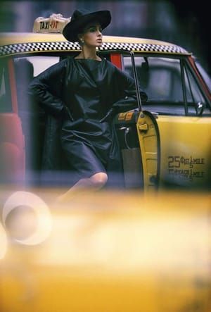 Artwork Title: Antonia and Yellow Taxi, NY