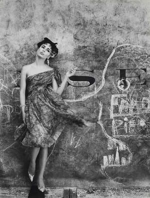 Artwork Title: Model and Graffiti, Paris Vogue