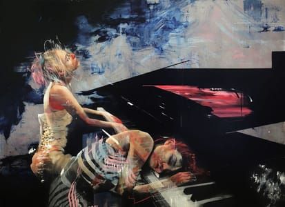 Artwork Title: Piano Duet Collapse