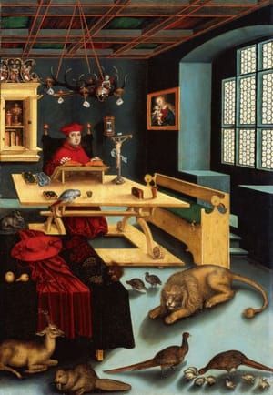 Artwork Title: Cardinal Albrecht of Brandenburg as Saint Jerome