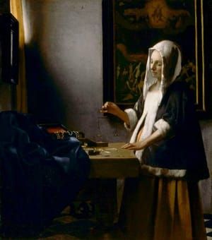 Artwork Title: Woman Holding a Balance