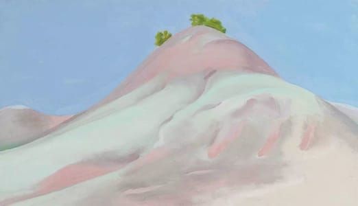 Artwork Title: Small Lavender and Gray Green Hill
