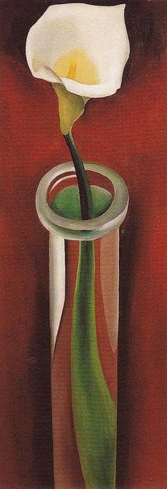 Artwork Title: Calla Lily in Tall Glass – No. 2