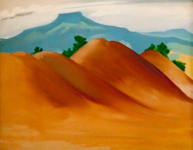 Artwork Title: Red Hills with the Pedernal