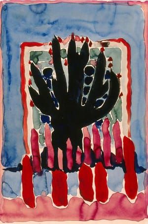 Artwork Title: Tree and Picket Fence