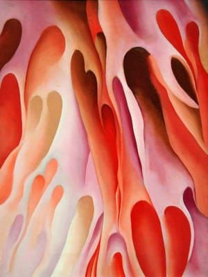 Artwork Title: Red and Pink