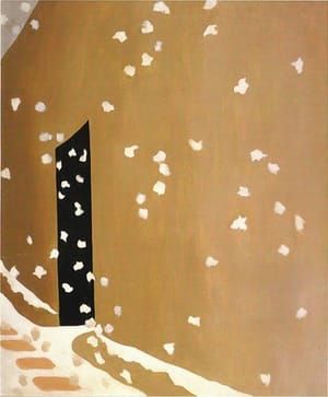 Artwork Title: Black Door with Snow