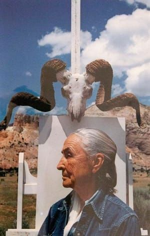 Artwork Title: Georgia O’Keeffe, Ghost Ranch, N.M