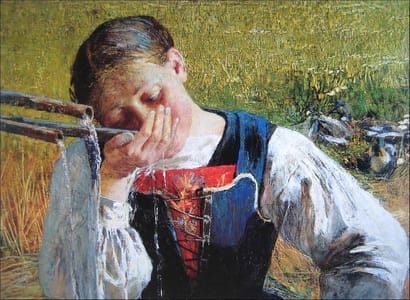 Artwork Title: Costume grigionese (Grisons Costume)