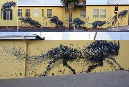 Artwork Title: Animals On The Walls