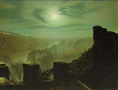 Artwork Title: Full Moon Behind Cirrus Cloud.