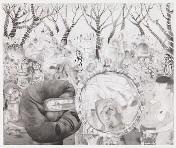 Artwork Title: Beer Garden with Big Hand