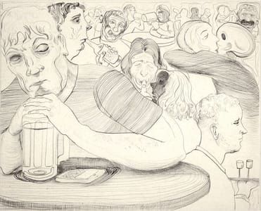 Artwork Title: Drinking with Death Kiss