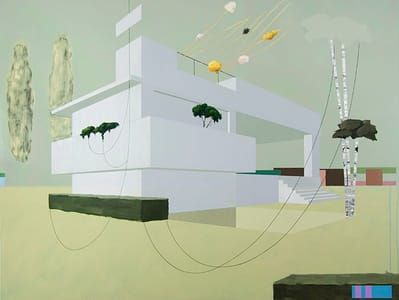Artwork Title: Two Cypress