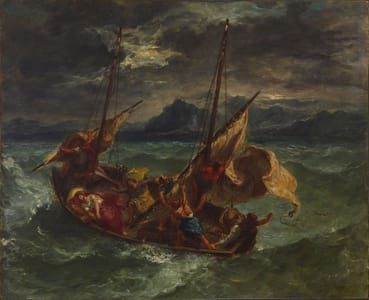 Artwork Title: Christ sur ​​la mer de Galilée (Christ on the Sea of Galilee)