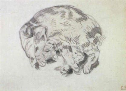 Artwork Title: Small Cat Playing