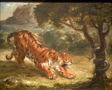 Artwork Title: Tiger And Snake