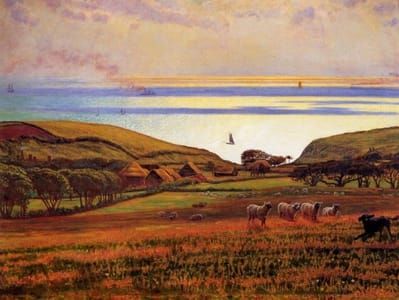 Artwork Title: Fairlight Downs Sunlight on the Sea