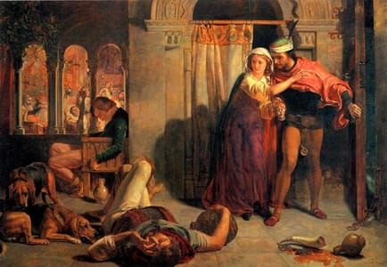 Artwork Title: The Escape Of Madeline And Porphyro During The Drunkenness Attending The Revelry (the Eve Of St. Agn