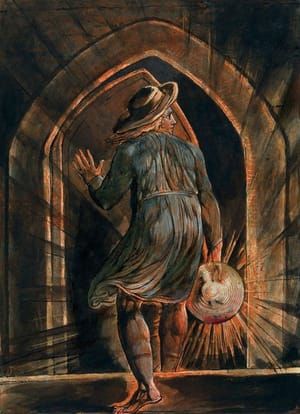 Artwork Title: Jerusalem: Frontispiece, Los Entering a Gothic Arch