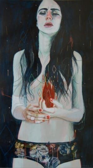 Artwork Title: Burning Hands