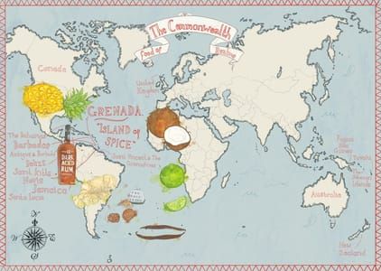 Artwork Title: Food of the Commonwealth Realms