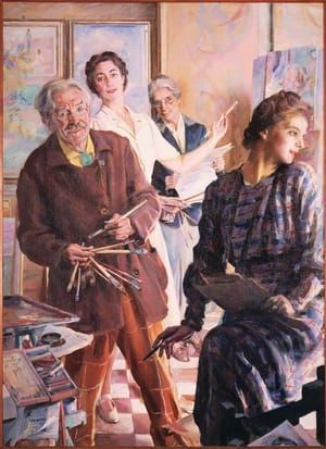 Artwork Title: We Four in the Mirror