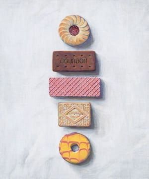 Artwork Title: Biscuits Ina Line