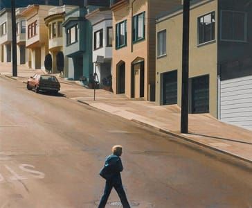 Artwork Title: Potrero Stroller - Crossing Arkansas Street