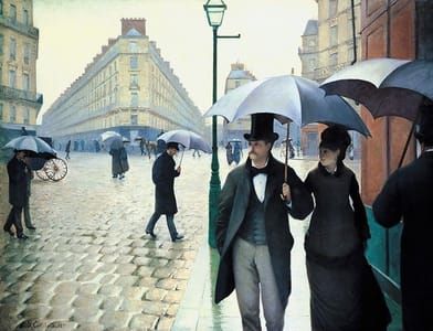 Artwork Title: Rue De Paris, Temps De Pluie