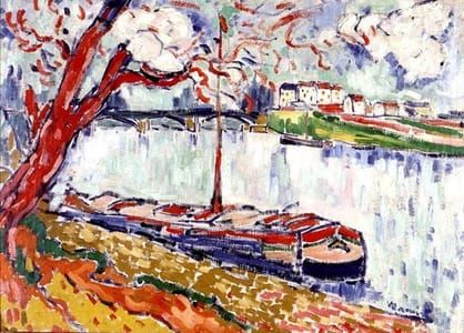 Artwork Title: Brages On The Seine Near Paris