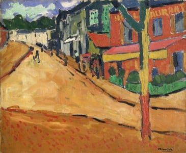 Artwork Title: Une rue de Marly-le-Roi