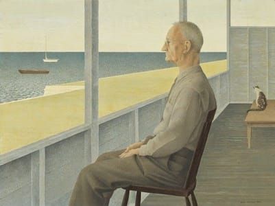 Artwork Title: Man on Verandah