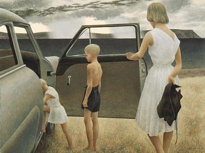 Artwork Title: Family and Rainstorm
