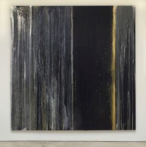 Artwork Title: Black, Blue, Silver and Gold