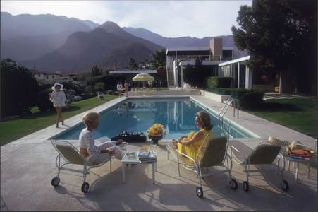 Artwork Title: Poolside Gossip