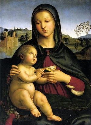 Artwork Title: Madonna E Bambino Con Libro