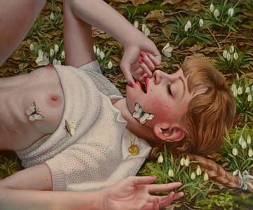 Artwork Title: Girl With A Golden Heart Basking In The Sunshine