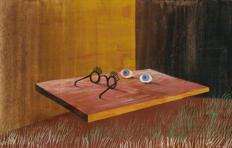 Artwork Title: Ojos Sobre La Mesa