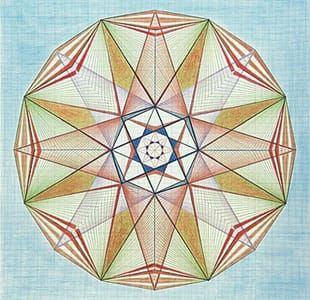 Artwork Title: Untitled Drawing on Graph Paper