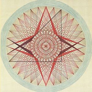 Artwork Title: Untitled Drawing on Graph Paper