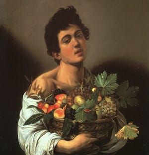 Artwork Title: Boy with a Basket of Fruit