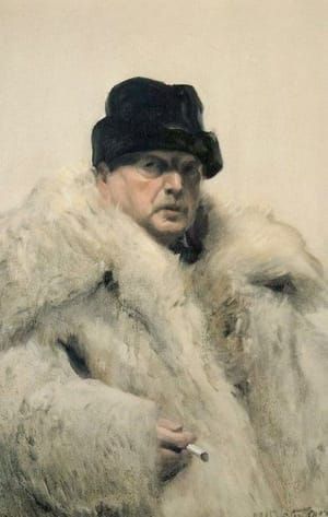 Artwork Title: Self Portrait in Wolfskin