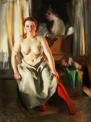 Artwork Title: Red Stockings
