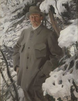 Artwork Title: The Painter Bruno Liljefors