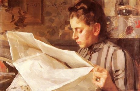 Artwork Title: Emma Zorn Reading