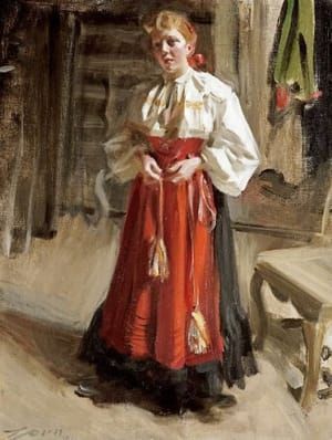 Artwork Title: Girl In An Orsa Costume